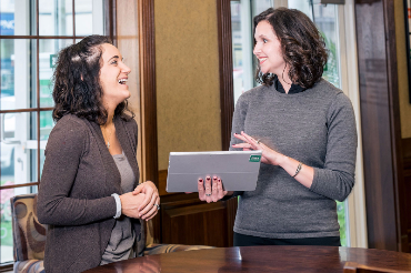 Image of Ashley Vaughn helping a customer