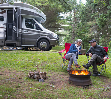 Image of people camping