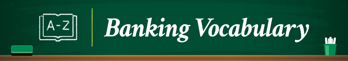 Banking Vocabulary Banner