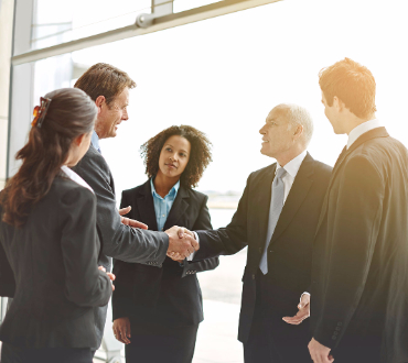 Image of a group of people in a meeting