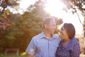 Image of a couple walking