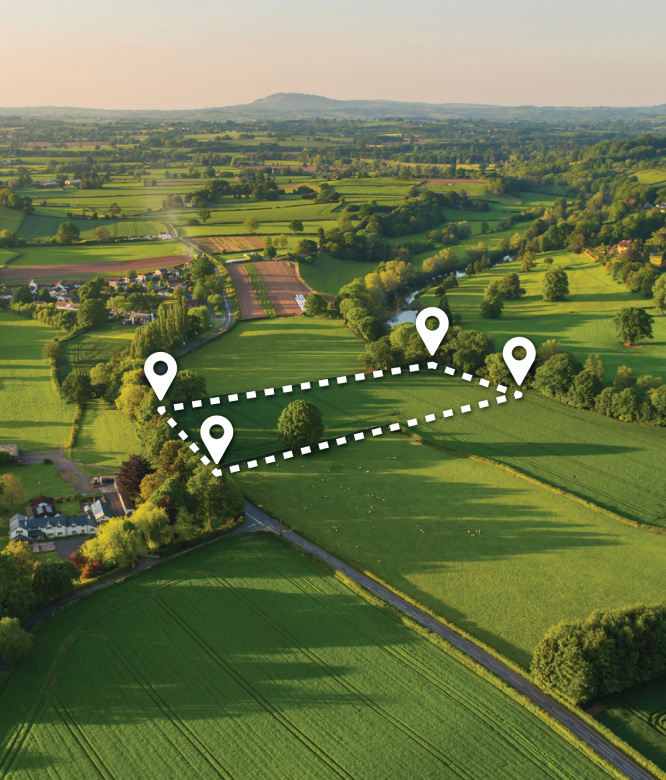 location pins