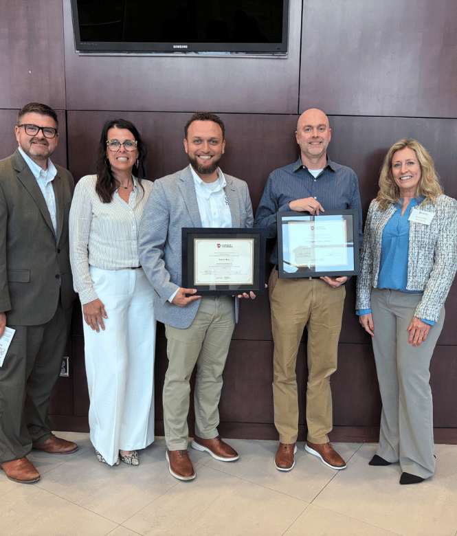 CSB Employees with Leadership Tuscarawas certificates